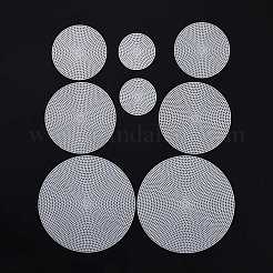 8 шт. 4-х сторонний плоский круглый пластиковый сетчатый лист&nbsp;DIY-PH0003-75