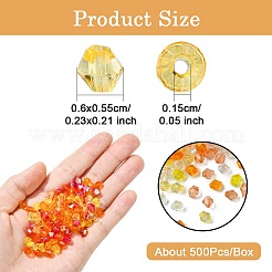 5 стиль прозрачных акриловых бусин&nbsp;TACR-YW0002-04B