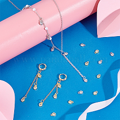 60шт 2 цвета латунные микро проложить кубический цирконий шармы&nbsp;KK-PH0012-36