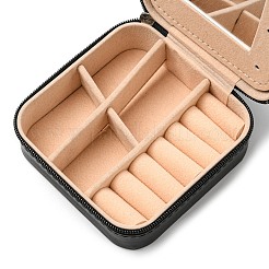 Квадратная шкатулка для драгоценностей из искусственной кожи&nbsp;PAAG-PW0012-07E
