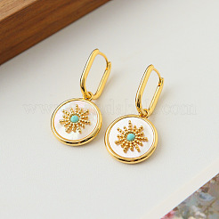 Серьги-кольца из латуни&nbsp;FS-WG72B41-01