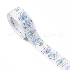 4 узорная бумага спасибо подарочные наклейки в рулонах&nbsp;LS-STIC-E001-19