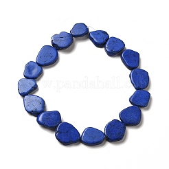 Нити из синтетических бирюзовых бусин&nbsp;G-E594-25H