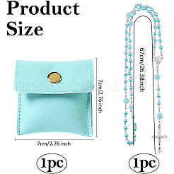 1 шт. ожерелье из четок из сплава и искусственного жемчуга&nbsp;NJEW-DC0001-13B