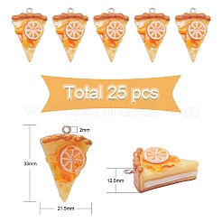 Подвески из непрозрачной смолы&nbsp;RESI-CJ0002-38