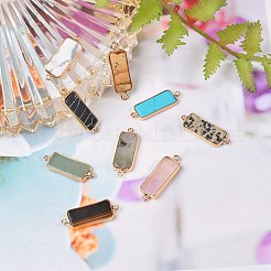 Соединители звеньев драгоценного камня 9pcs 9 стиля&nbsp;G-SZ0001-09LG