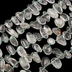 Натуральный зеленый lodolite кварц бисер пряди&nbsp;G-P604-A20-01