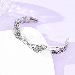 Ретро-браслеты-манжеты из хирургической нержавеющей стали 316&nbsp;BJEW-C142-06AS