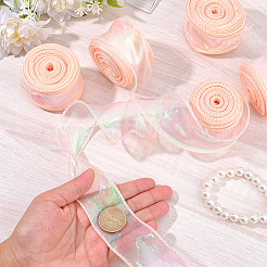 5 рулон плоской радужной ленты из органзы&nbsp;OCOR-CY0003-29B