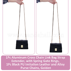 1 шт. алюминиевый удлинитель ремня для сумки с поперечными звеньями цепи&nbsp;FIND-UN0007-47