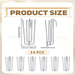 14шт железный металлический крючок для штор&nbsp;IFIN-LP0001-30
