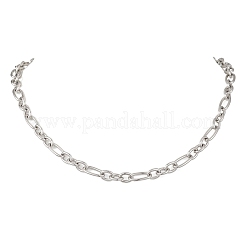 Женские цепочки Фигаро из нержавеющей стали 304 толщиной 7 мм&nbsp;NJEW-JN05925