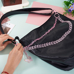 Акриловые бабочки многослойные цепочные ремни для джинсовых брюк&nbsp;HJEW-TAC0113