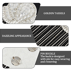 2 шт. кисточка с цветочным узором и стразами с фетровыми эполетами&nbsp;FIND-FH0011-95A