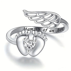 Модные латунные кольца-манжеты с кубическим цирконием&nbsp;FS-WGAF8F3-05