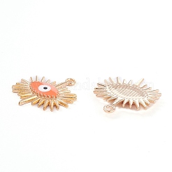 Подвески из эмали и сплава&nbsp;LS-ENAM-P166-01KCG-C