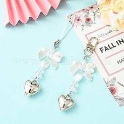 2 шт. подвесные украшения из искусственного жемчуга и акрила из АБС-пластика&nbsp;HJEW-YW00300