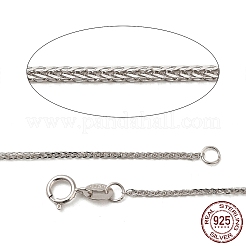 Ожерелье из цепочек из стерлингового серебра с родиевым покрытием&nbsp;STER-I021-07P