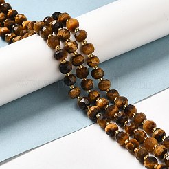 Природных тигровый глаз бисер нитей&nbsp;G-P508-A01-01