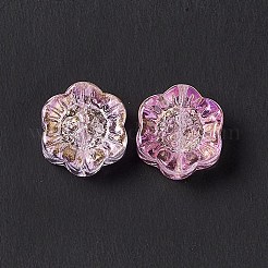 Гальваническим стеклянные бусины&nbsp;GLAA-G090-01E