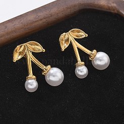 Серьги-гвоздики из нержавеющей стали 304 вишневые&nbsp;EJEW-L287-066G