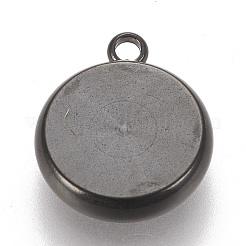 Оправы для подвесок из нержавеющей стали 304 в виде кабошонов&nbsp;X-STAS-K202-03D-B