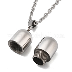 Ожерелья в форме флаконов духов из нержавеющей стали 304&nbsp;STAS-Z106-01P