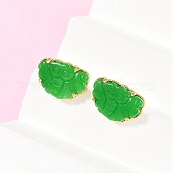 Латунь серьги&nbsp;KK-F358-01G