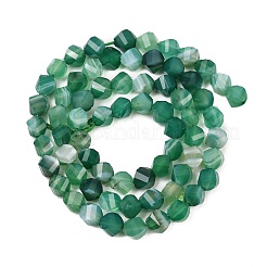 Натуральные полосатые агатовые бусы&nbsp;G-P611-C11-01