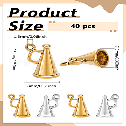 40 шт. 2 цвета подвески из сплава в тибетском стиле&nbsp;FIND-LP0006-73