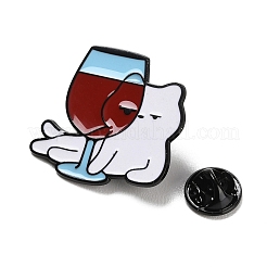 Значки с изображением пьяной кошки&nbsp;JEWB-I060-02EB-01
