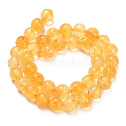 Природный желтый кварц нитей бисера&nbsp;G-F820-K04-10mm