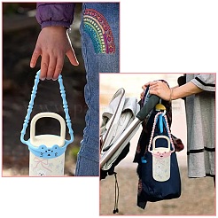 4шт. 4-цветный силиконовый плетеный шнур для ручки бутылки с водой&nbsp;DIY-CJ0002-63