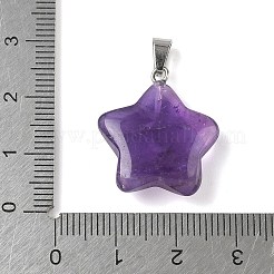 Подвески из натурального аметиста &nbsp;G-P599-06P-02