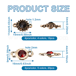 36 шт. 9-х стильные соединители из цинкового сплава&nbsp;ALRI-MP0001-02