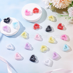 80шт 8 цвета акриловые бусины&nbsp;OACR-ME0001-06