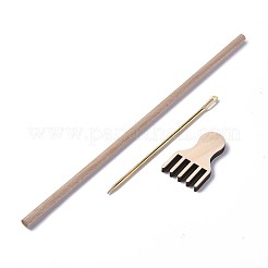 Поделки деревянные комплекты ткацкого станка&nbsp;LS-DIY-WH0162-03B