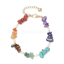 Браслеты из бусин с натуральными и синтетическими драгоценными камнями для женщин&nbsp;BJEW-JB13219-02