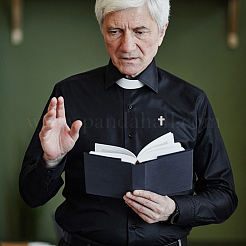 Броши-булавки из сплава креста&nbsp;AJEW-FH0006-07A-P