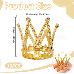 30 шт. Стразы в форме короны из сплава для украшения торта ко дню рождения&nbsp;FIND-GO0004-22