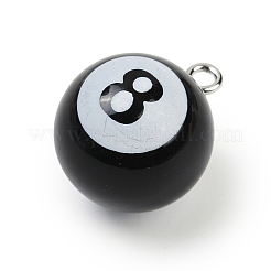 8 подвеска из смолы на спортивную тематику в виде мяча&nbsp;RESI-I063-01B