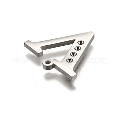 Подвеска в форме буквы из не тускнеющей нержавеющей стали 304 со стразами&nbsp;STAS-Y006-61P-V