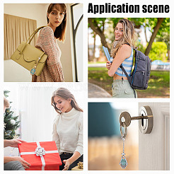 6 шт. 3 цвета латунный макраме мешочек пустой держатель для камня подвеска украшение&nbsp;HJEW-UN00065