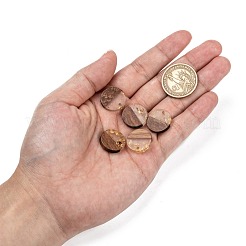 Подвески из прозрачной смолы и ореха&nbsp;X-RESI-S358-02C-B02