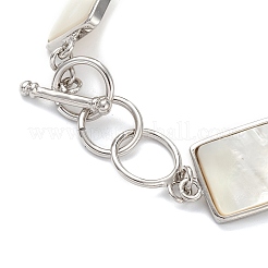 Браслеты-цепочки из натуральных белых ракушек&nbsp;BJEW-E077-02P-04