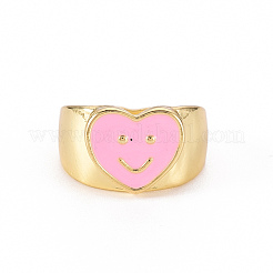 Широкополосные кольца из сплава эмали RJEW-N034-009D-RS