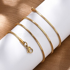 Ожерелья из нержавеющей стали 304 в виде змеиной цепи&nbsp;MAK-L015-03C