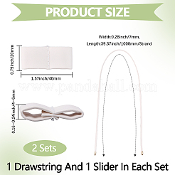 Плоский шнурок из искусственной кожи для сумки-ведра&nbsp;FIND-WH20007-51B