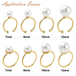 Закрепки кольца из латуни с открытой манжетой&nbsp;LS-KK-G518-04G-02