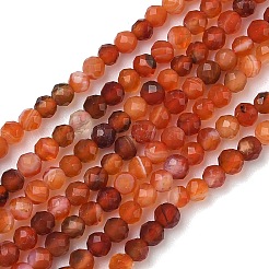 Натуральный красный агат бисер нитей&nbsp;G-B168-A04-2mm